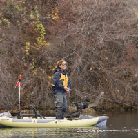 Kayak gonflable de pêche